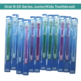 Oral-B 12-PACK Oral-B Indicator 20 Series Junior Childrens Toothbrushes, Extra Soft