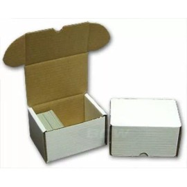 BCW (4x) BCW 330 CT COUNT Corrugated Cardboard Storage Box-Sport Trading Card Boxes