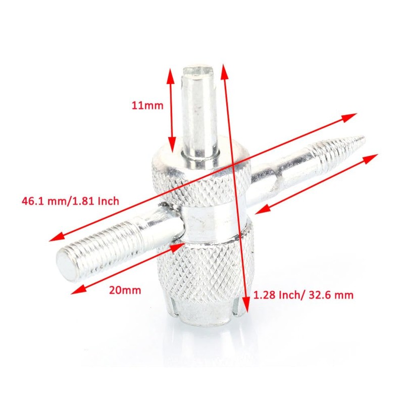 YehVeh 5 Pack Tyre Valve Removal Tool 4-in-1 Tyre Stem