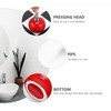 EatingBiting Red Easy-to-Clean Ceramic Hand Soap Dispenser Bathroom Countertop Decorative