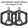 Mountain Bike Pedals - 9/16" Nylon Fiber Bicycle Flat Pedals