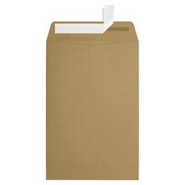6 x 9 Open End Envelopes in 70 lb. Grocery Bag for Mailing a Business Letter, Catalog, Financial Document, Magazine, Pamphlet, 50 Pack (Brown)