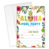 XZMBQ ALOHA Birthday Party Invitations - 20 Invitation Cards 4”x6”