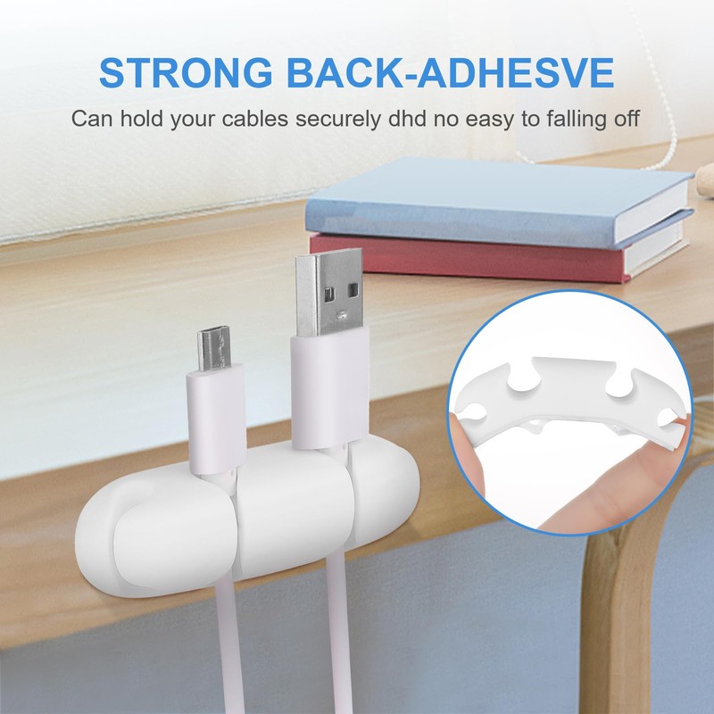 WLLHYF Cable Clips 3PCS Cord Wire Organizer Cable Management Holders