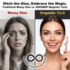 Magnetic Eyelashes with Applicator - No Eyeliner Needed 3D Magnetic