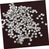 TEHAUX 72pcs Transparent Flatback Glass Rhinestones for Embellishments Crystal Rhinestones