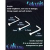 Eakxnig Clear Nose Studs Retainers for Work - Transparent Bioflex