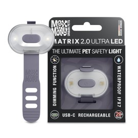 Max & Molly Matrix 2.0 Ultra LED, Dog Light, Leash & Collar, Stone Waterproof USB Charged, LED Dog Light, Glowing Dog Pendant for More Night Safety