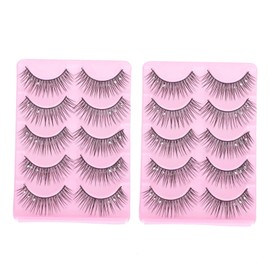 FOMIYES Decorative Faux Eyelashes Rhinestones for Women Thick Natural Look for Stage Makeup Parties and Daily Wear Comfortable Artificial Lashes