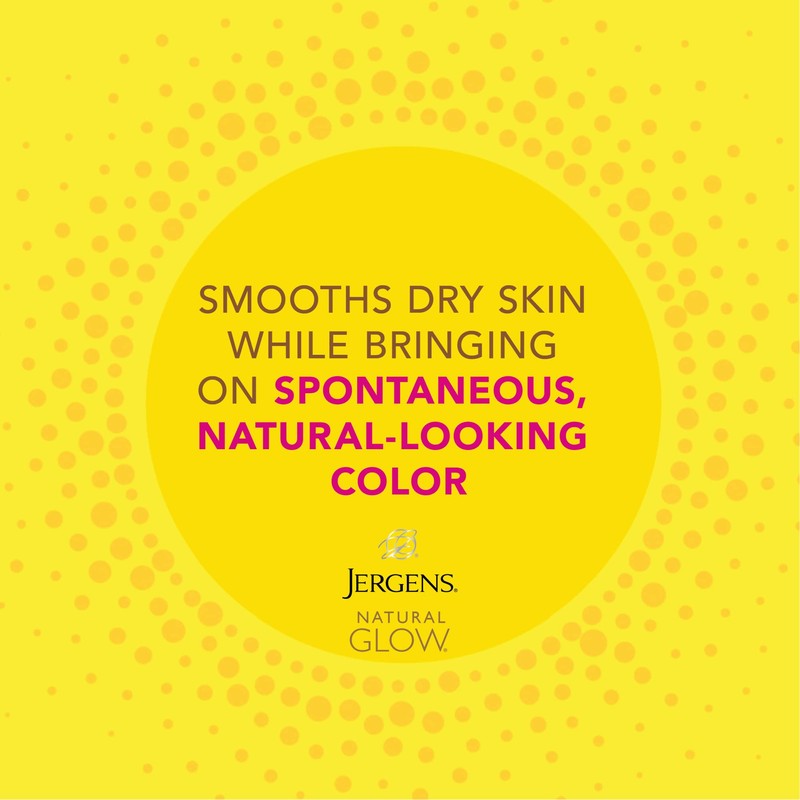 Jergens Natural Glow Instant Sun Tanning Moisturizer + Bronzer, Lightweight