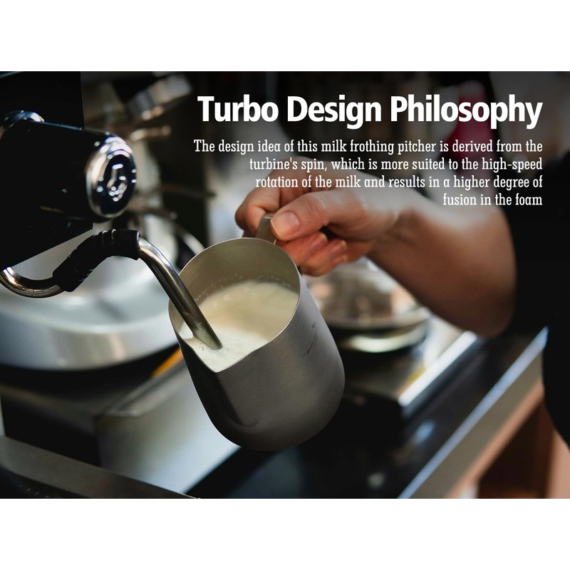 Boundless Voyage Titanium Espresso Steaming Pitcher Titanium Milk Frother Cup