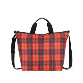 LeSportsac Red Tartan Deluxe Easy Carry Tote