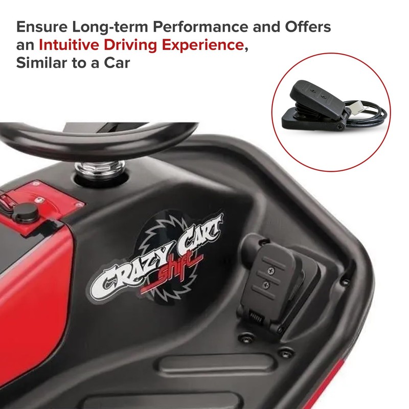 AlveyTech Foot Pedal Throttle for the Razor Crazy Cart Shift