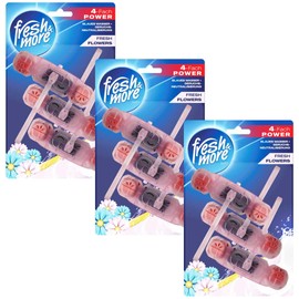 Fresh & More Toilet Stone Scented Blue Rinse Antibacterial 9 x 50 g Toilet Hanger (Fresh Flowers)