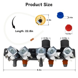 AJU73213301 AJU75152601 5221EA1008F Washer Water Inlet Valve & 6501EA1001C 6501EA1001R Water Level Pressure Switch Kit. Compatible with LG Kenmore WT7200CW WT5001C, Replaces AJU73213301 AP5204365