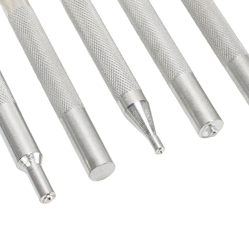 5pcs Snap Rivet Setter Die Punch Snap Kit Large Installation
