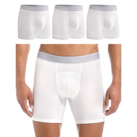 Gagli 5" Boxer Briefs, Men's Underwear 3-Pack White