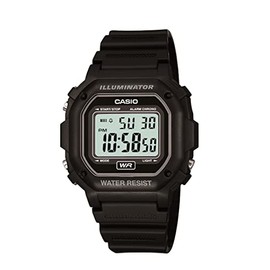Casio Men's F108WH Illuminator Collection Black Resin Strap Digital Watch