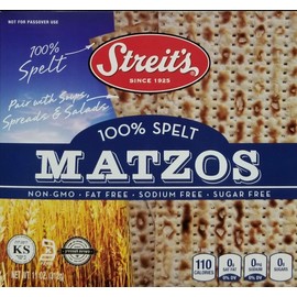 Streit's 100% White Spelt Matzos, 11 oz.
