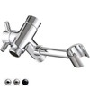 PDPBath Solid Brass Shower Arm 3 Way Shower Diverter Valve
