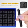 Operitacx 36pcs Metal Stamping Kit, 1/8 (3mm) Number and Letter