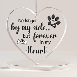Pet Memorial Suncatcher, Dog Memorial Gifts, Loss of Dog Sympathy Gift, Remembrance Bereavement Gifts for Loss of Dogs Cats