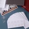 SmallCat 25pcs Binder Sheet Converter, Plastic Self-Adhesive Hook Stickers, Ring