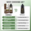 Brown Hair Dye Shampoo for Women Men, Gray Hair Coverage,