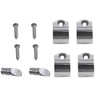 VHEUHZ Toilet Seat Hinge Set Chrome Toilet Seat with Soft