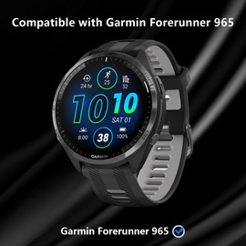 Gelaasso 4 Pezzi Screen Protector for Garmin Forerunner 965, Garmin Forerunner 965 Flexible HD Screen Protector, Anti-Scratch Waterproof TPU Soft Screen Protector Film for Garmin Forerunner 965