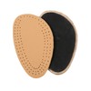 LALAFINA Half Insoles Comfortable Leather Latex Forefoot Cushion Pads Yellow