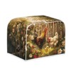 Lotusorchid Rooster Toaster 4 Slice Cover Dust for Kitchen, Daisy