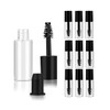 Molain 10 PCS Empty Mini 3ml Mascara Tubes, Mini Eyelash Cream Container Bottle with Eyelash Wand Rubber Inserts, Empty Mascara Tube Kit for DIY Mascara for Home and Travel