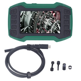 Dual Lens Endoscope Industrial 1080P HD 4.5in IPS Screen Borescope Inspection Camera 2MP 8.0mm Dia 1meter Cable