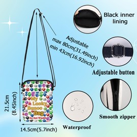 G2TUP Funny Bunco Game Night Crossbody Bag Dice Game Night Gift My Lucky Bunco Bag Do Not Wash Shoulder Bag Night Bunco Merch (Lucky Bunco CB)