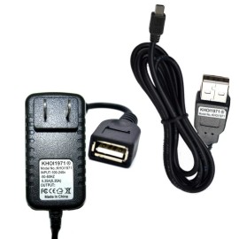 KHOI1971 7FT charger AC adapter + USB cable FOR NuVision TM1318 13.3" Quad-Core HD tablet