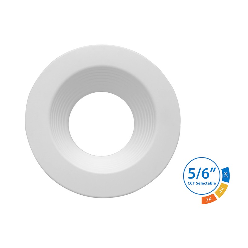 NICOR DLR56612120SWHBF DLR56(v6) 5/6-inch White 1200 Lumen Selectable Recessed LED