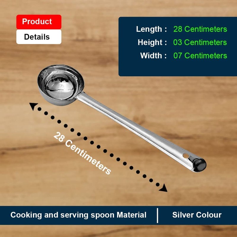 Garden Of Arts Stainless Steel Deep Ladle | Soup/Milk Ladle/Karchi