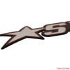 Stratos Boat Raised Emblem Decal 7D094 | Mirrored Silver Sticker