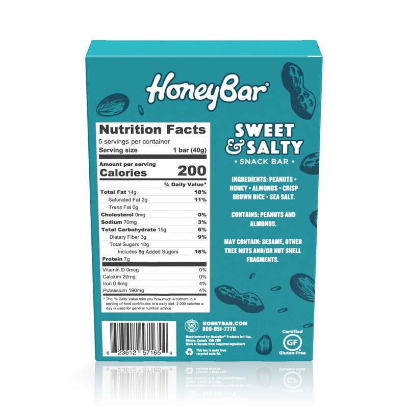 HoneyBar Snack Bar | Certified Gluten Free | Non-GMO |