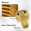 Ebrmeiwo CGA-520 B Tank Acetylene to CGA-200 MC Acetylene Regulator,
