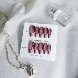 Handmade Nails, 10pcs Handmade Press on Nails,3D Design Hand-painted Nail Art,Reusable Gel Luxury Glue on Fake Nails Kit (FS-9004-S)