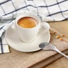 ionEgg Porcelain Espresso Cup with Saucer And Stainless Steel mini