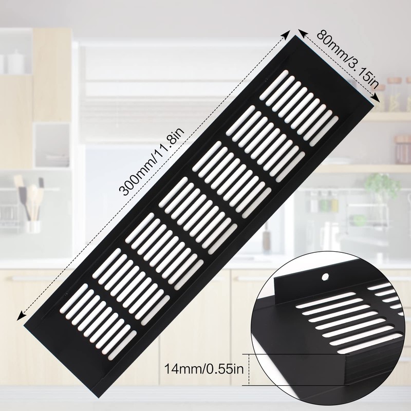 4 x Ventilation Grille Aluminium Ventilation Grille Rectangular Ventilation Grille