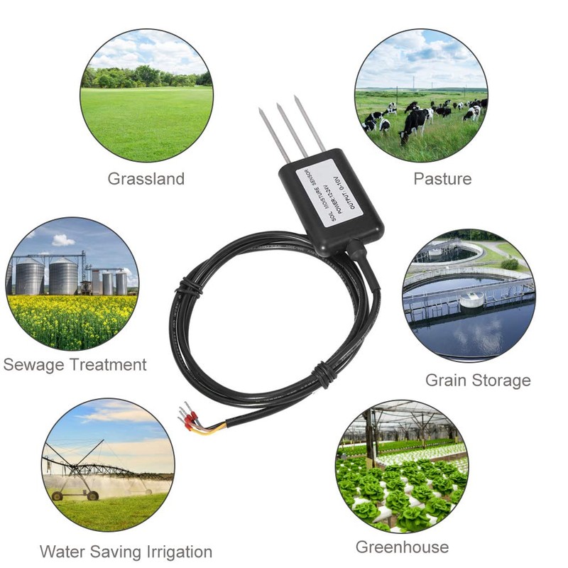 Duokon Soil Moisture Sensor 0-10 V, ABS High-Quality 2-in-1 Soil