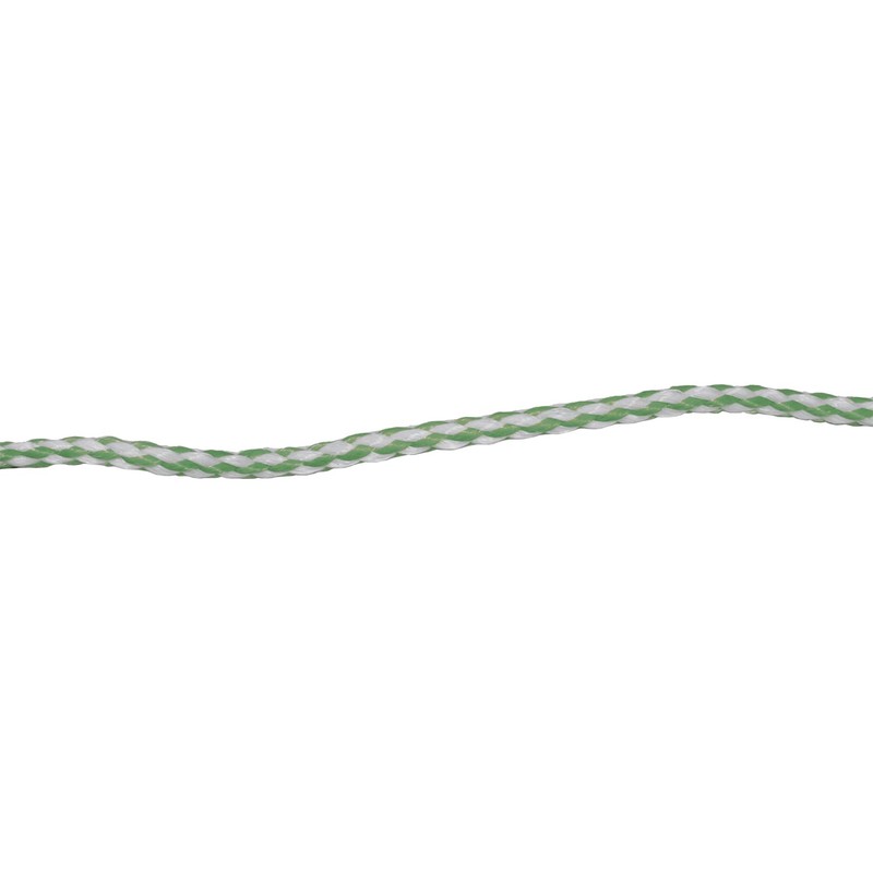 Amig - Corda in plastica intrecciata verde e bianco Mod.20120