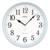 Casio IQ-481J-8JF Wall Clock, Radio, Silver, Diameter: 12.0 inches (30.5