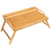 ROSSIE HOME Bamboo Bed Tray, Lap Desk with Phone Holder
