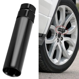 Large 6 Spline Lug Nut Socket, Wheel Lock Key Removal Tool, Wheel Lock Key Replacement for 21 mm(13/16 Inch)&22 mm(7/8 Inch) Hex Socket Wrench, Universal for Most Trucks, SUVs (Large 6 Spline)