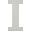Rayher 62660000 MDF Letter I, White, 11 cm, Thickness 2